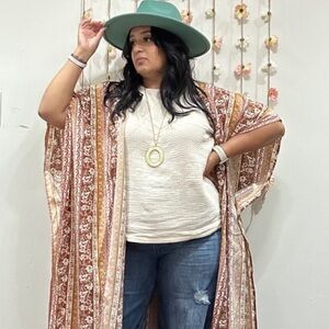 Bohemian Kimono Sleeve Top